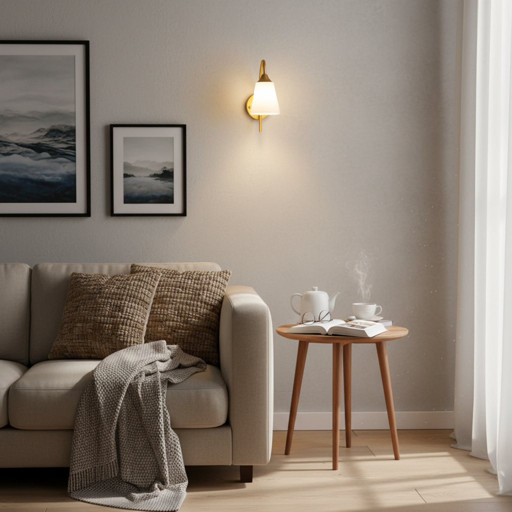 UJALA ELEGANT GOLD WALL LAMP